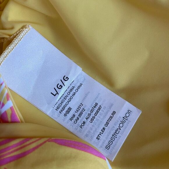 SISSTREVOLUTION  Bandeau Bikini Top Size L - Picture 4 of 6